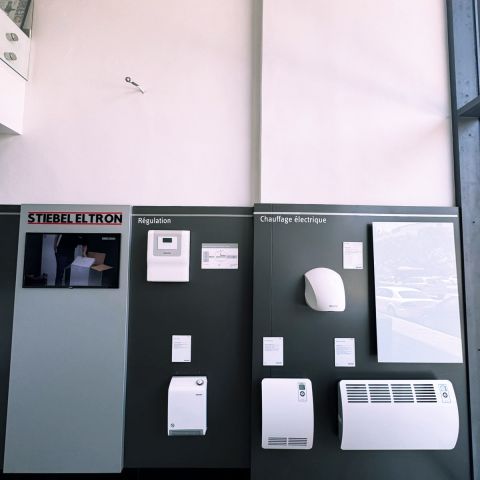 Le mur produits : régulation et chauffage électrique