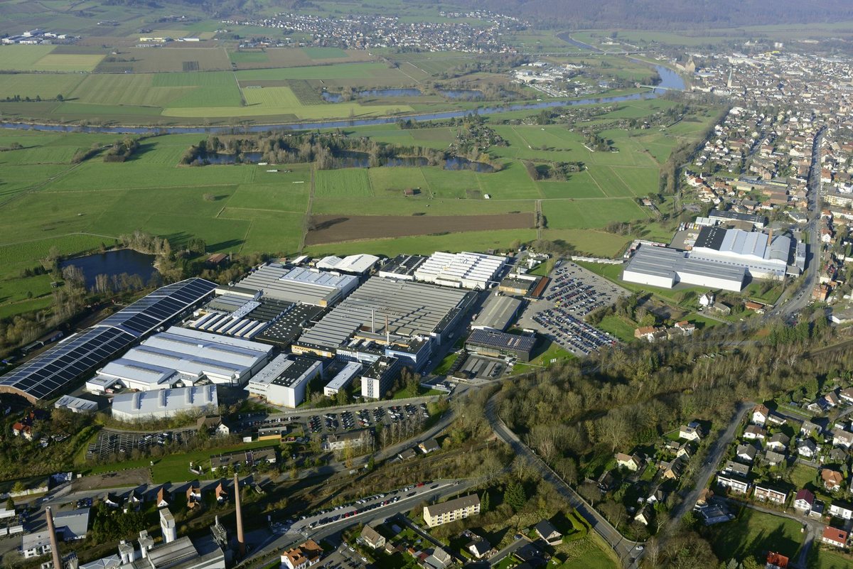 Le site Stiebel Eltron de Holzminden, vu du ciel