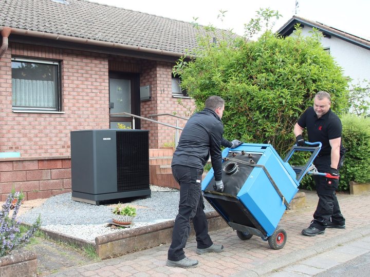 Installation d'une pompe à chaleur en remplacement d'une chaudière